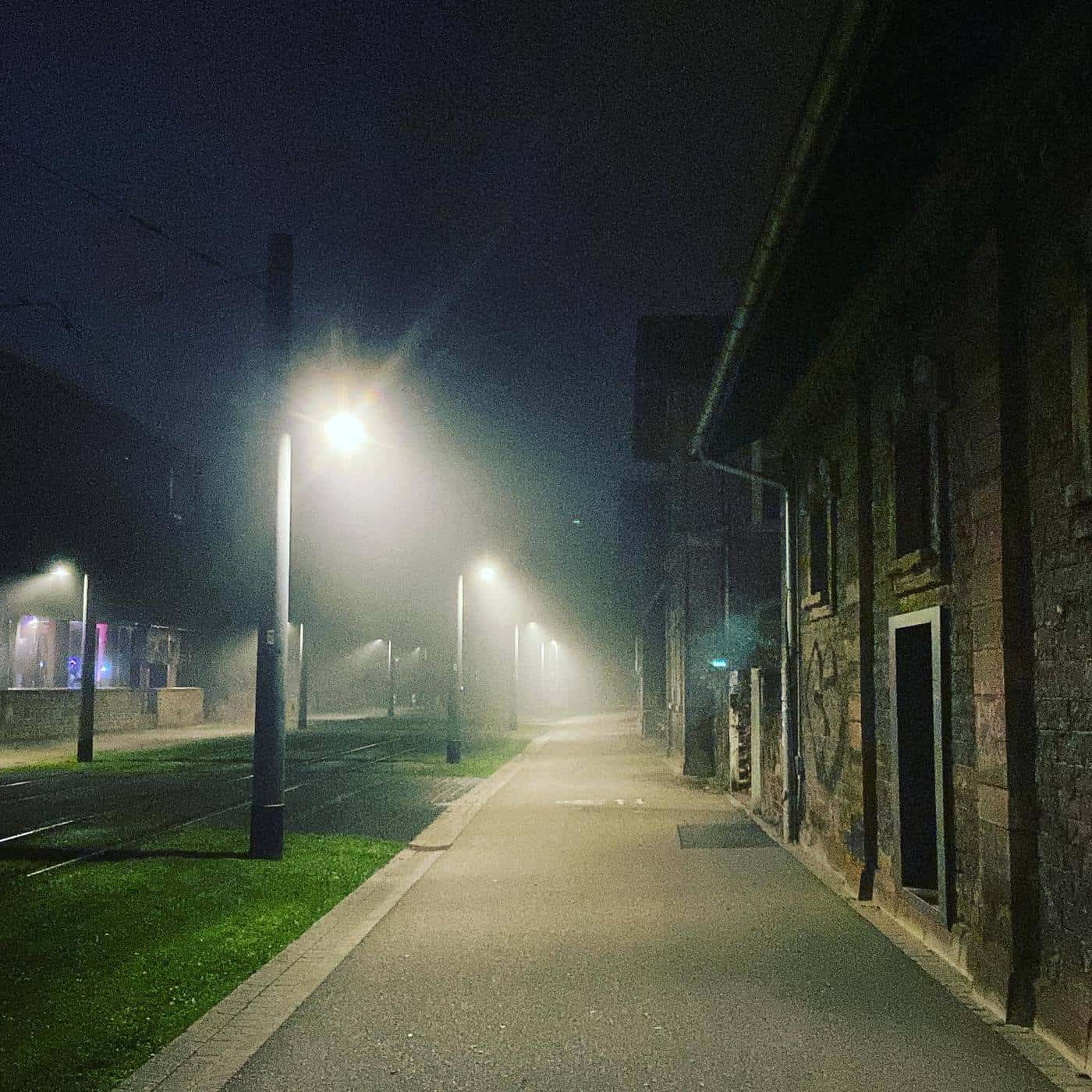 Novembernacht in #Karlsruhe #foggy #nebel